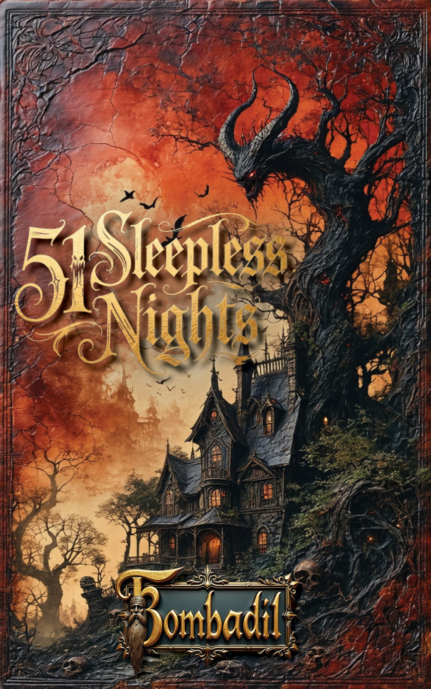 51 Sleepless Nights book cover - Horror short stories by Tobias Wade