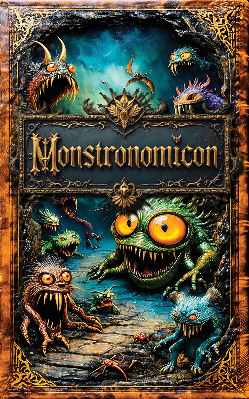 Monstromonicon book cover - 100 monster stories anthology